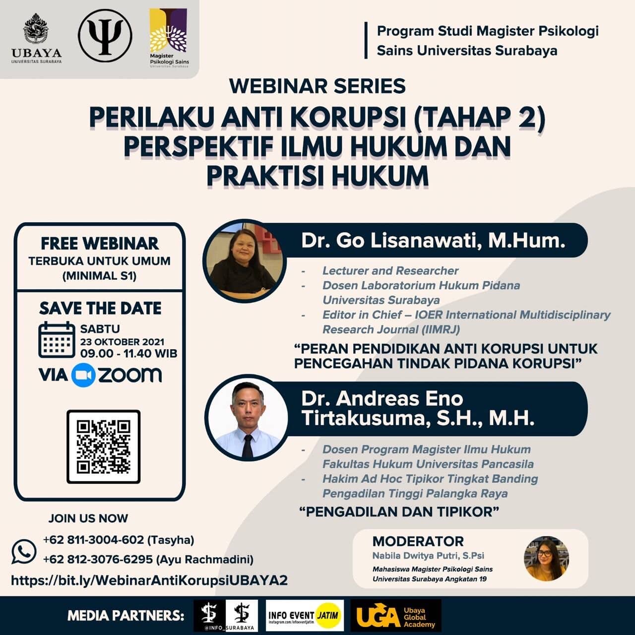 WEBINAR MAGISTER PSIKOLOGI SAINS UBAYA